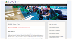 Desktop Screenshot of dassh.org.uk