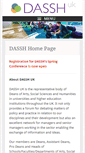 Mobile Screenshot of dassh.org.uk