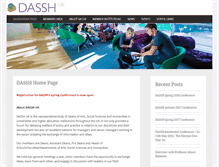 Tablet Screenshot of dassh.org.uk